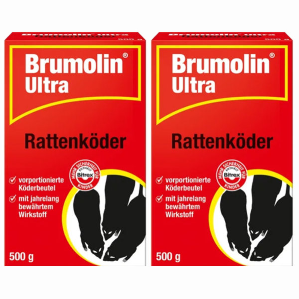 Brumolin 2 X 500g Ultra Rattenköder