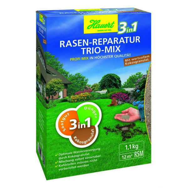 Rasen-Reparatur TRIO-MIX 3in1