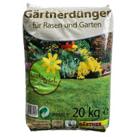 Gärtnerdünger BIO für Rasen und Garten 20kg
