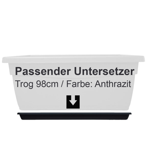 Untersetzer zu Trog Cassettone 100 anthrazit