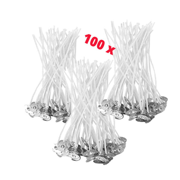 100 x Kerzendocht aus Baumwolle 5cm