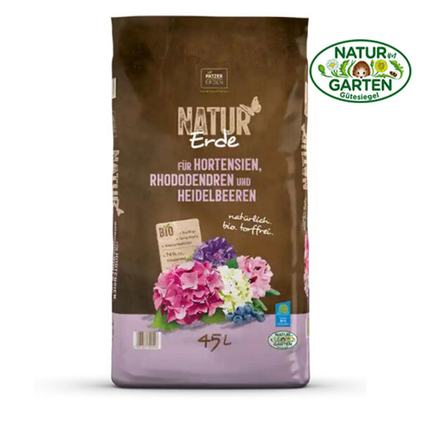 Naturerde 45l für Hortensien, Rhododendron, Heidelbeeren