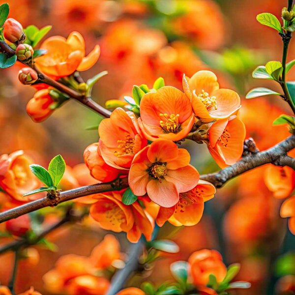 Japanische Zierquitte Orange Trail 60-80cm im Topf